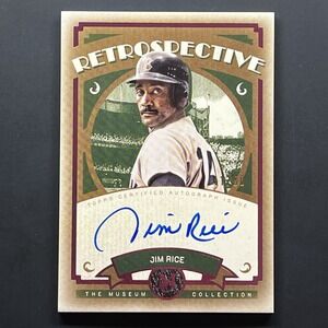 2025 Museum Collection Jim Rice Retrospective Signatures Auto /50 Red Sox